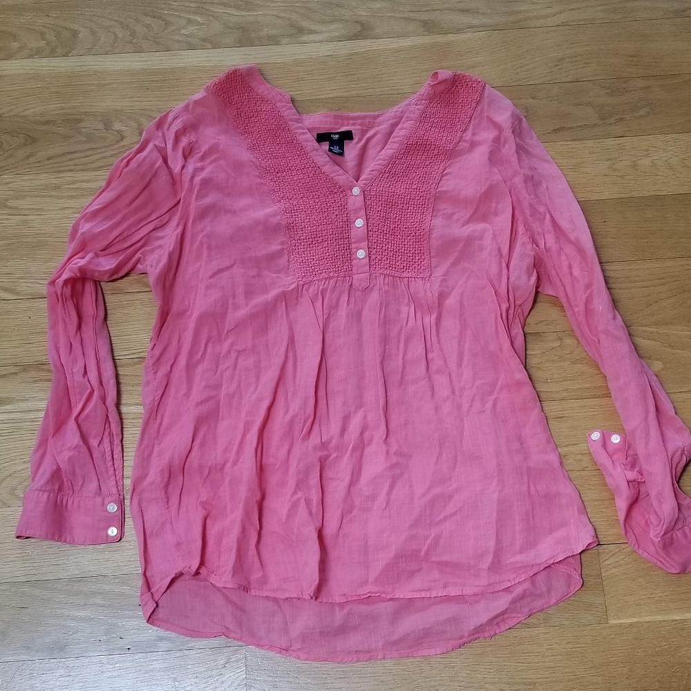 Cute gauzy salmon Gap top size  L
